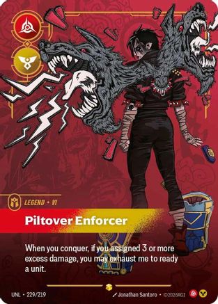 Vi - Piltover Enforcer (Overnumbered) (225/219) - Unleashed Foil - Image 2