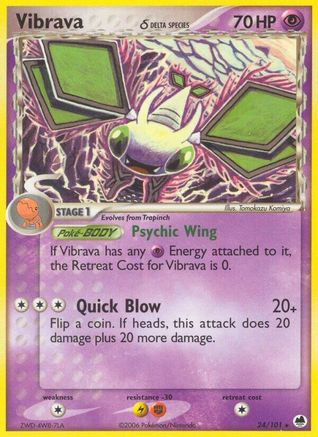 Vibrava (Delta Species) 024/101 - Reverse Holofoil - Rare