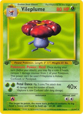 Vileplume (31) (31) 031 - 1st Edition - Rare