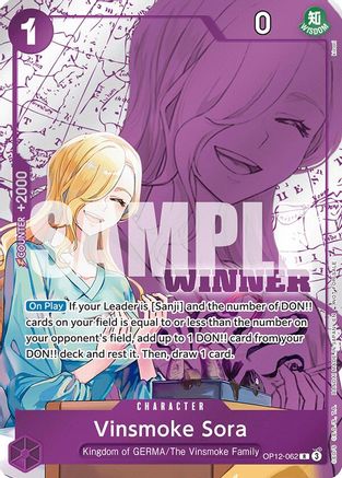 Vinsmoke Sora (Winner Pack 2026 Vol. 1) (OP12-062) - Rare