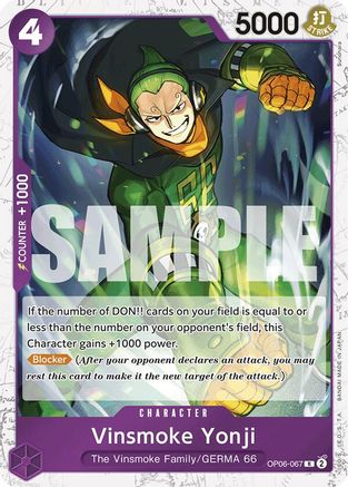 Vinsmoke Yonji (OP06-067) (Jolly Roger Foil) (OP06-067) - Rare