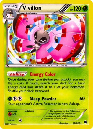 Vivillon (Cosmos Holo) 015/162 - Holofoil - Promo