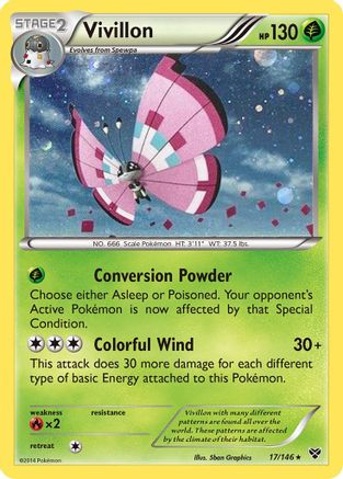 Vivillon - 17/146 (Cosmos Holo)/146 - Holofoil - Promo