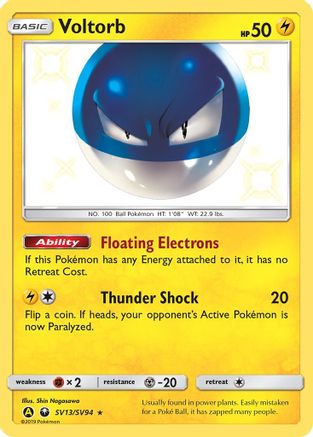Voltorb SV13 - Holofoil - Shiny Holo Rare