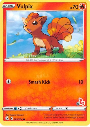 Vulpix - 029/264 (#18 Cinderace Stamped)/264 - Promo