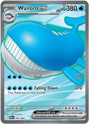 Wailord ex 097/084 - Holofoil - Ultra Rare