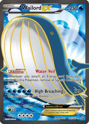 Wailord EX (147 Full Art) (147 Full Art) 147/160 - Holofoil - Ultra Rare
