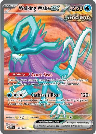 Walking Wake ex 189/162 - Holofoil - Ultra Rare