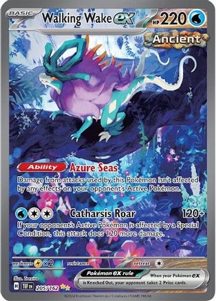 Walking Wake ex 205/162 - Holofoil - Special Illustration Rare