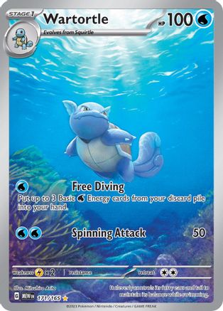 Wartortle 171/165 - Holofoil - Illustration Rare