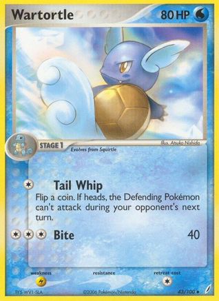 Wartortle 043/100 - Reverse Holofoil - Uncommon