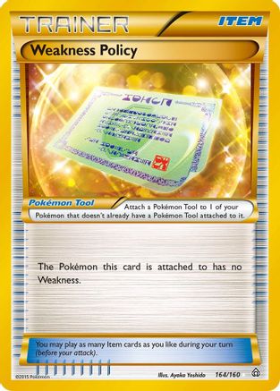 Weakness Policy (164 Secret Rare) - Holofoil - Secret Rare