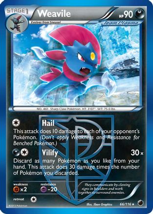 Weavile (Team Plasma) - Rare