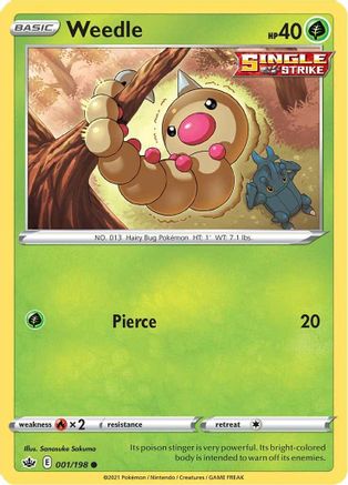 Weedle 001 - Common