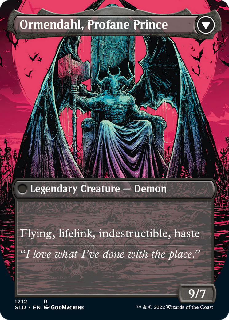 Westvale Abbey // Ormendahl, Profane Prince (SLD-1212) - Secret Lair Drop (Borderless) - Image 2