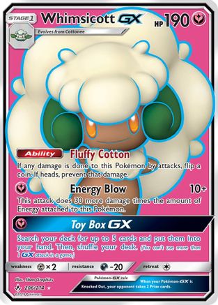 Whimsicott GX (Full Art) 206/214 - Holofoil - Ultra Rare