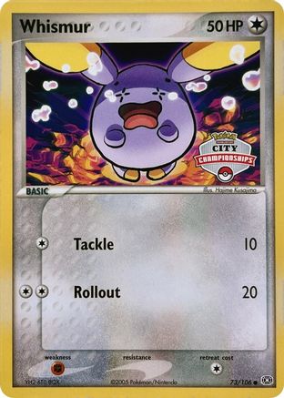 Whismur (City Championships) 073/106 - Promo