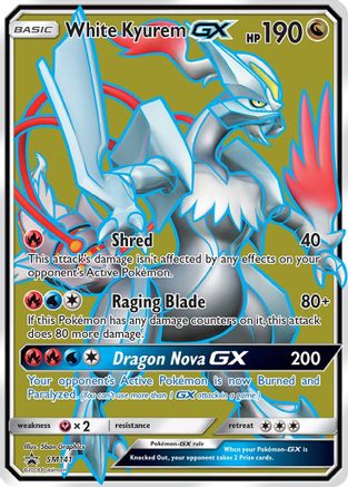 White Kyurem GX - SM141 - Holofoil - Promo