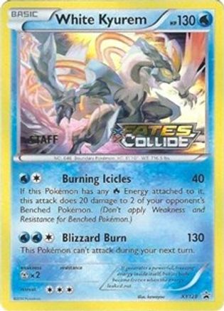 White Kyurem - XY128 (Prerelease) [Staff]  - Holofoil - Promo