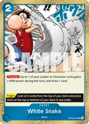 White Snake (Pirate Foil) (OP06-059) - Uncommon