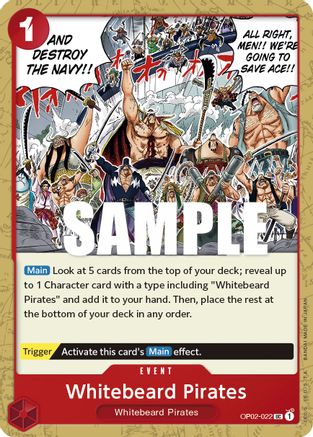 Whitebeard Pirates (OP02-022) - Uncommon