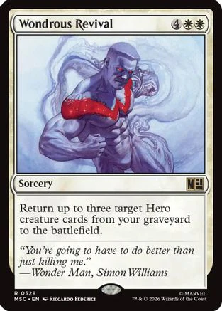Wondrous Revival (MSC-528) - Commander: Marvel Super Heroes