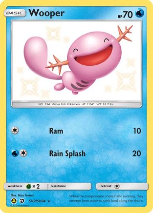 Wooper SV9 - Holofoil - Shiny Holo Rare