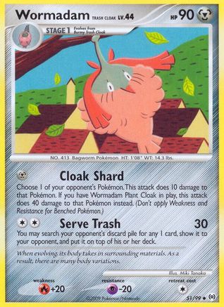 Wormadam Trash Cloak 051 - Uncommon