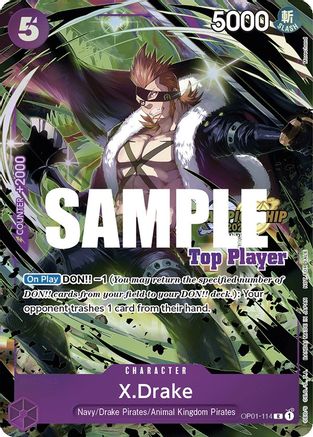 X.Drake (CS 2023 Top Players Pack) (OP01-114) - Rare