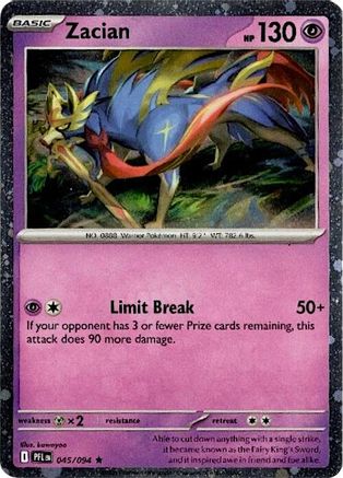Zacian (Cosmos Holo) 045/094 - Holofoil - Rare