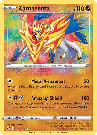 Zamazenta 102 - Holofoil - Amazing Rare