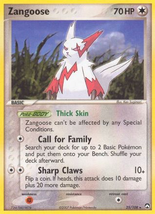 Zangoose 025 - Reverse Holofoil - Rare