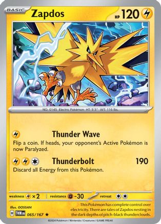 Zapdos 065  - Holofoil - Rare