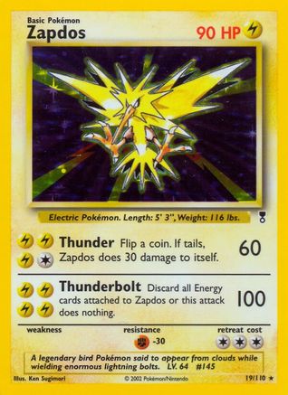 Zapdos - Holofoil - Holo Rare