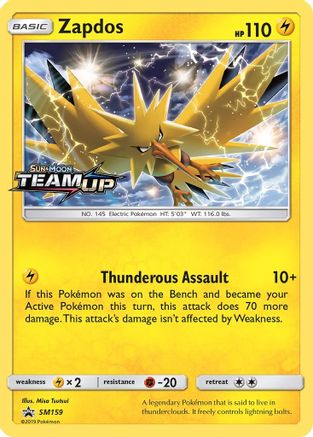 Zapdos (Prerelease) SM159 - Holofoil - Promo