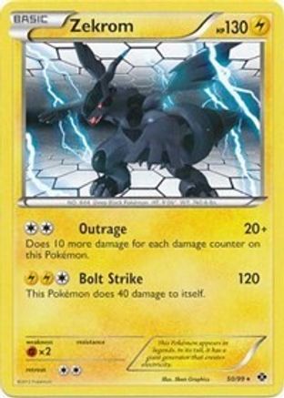 Zekrom - 50/99 (Next Destinies)/099 - Holofoil - Holo Rare