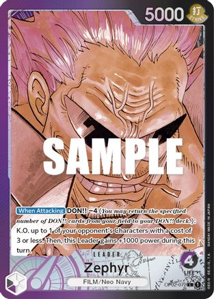 Zephyr (Alternate Art) (OP02-072) - Leader