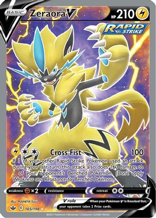 Zeraora V (Full Art) 165 - Holofoil - Ultra Rare