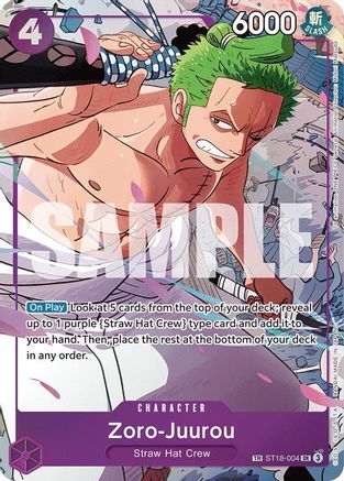 Zoro-Juurou (ST18-004) (ST18-004) - Treasure Rare